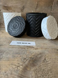 Chevron kaarsen potten
