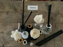 Diffuser Flesje met/zonder Reed Fiber stokjes