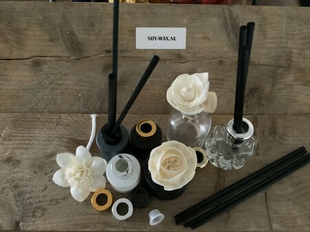 Diffuser Flesje met/zonder Reed Fiber stokjes